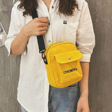 Japanese Style Canvas Shoulder Bag for Women Crossbody Handbag