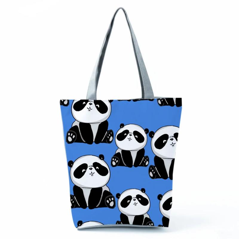 Panda Handbags High Capacity Eco Reusable Shopping Bag