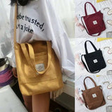 Large Canvas Handbag Shoulder Bag Tote Ladies Purse Travel Messenger Hobo