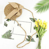 Women Straw Bag Summer Beach Rattan Shoulder Bags Bamboo Bag Handbag