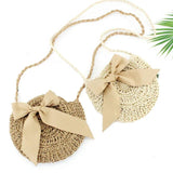 Women Straw Bag Summer Beach Rattan Shoulder Bags Bamboo Bag Handbag