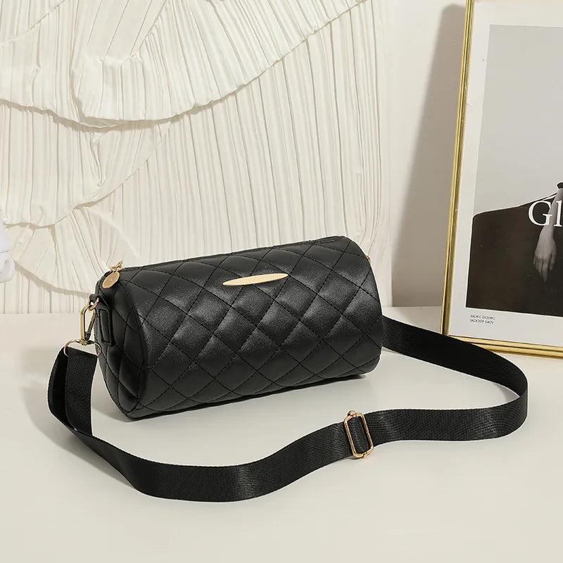 Embroidered Cylinder Handbag Shoulder Women's Bags Crossbody Bag