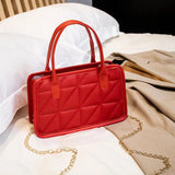 Foreign Trade Chain Lingge Handbag Women's Shoulder Bag