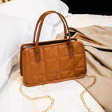 Foreign Trade Chain Lingge Handbag Women's Shoulder Bag