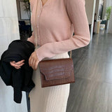 Crocodile Shoulder Bag Small Messenger Bag