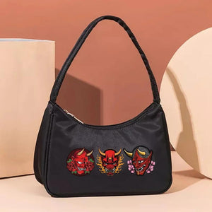Monster Print Clutch Tote Shoulder Bag Women Wallets Handbags