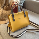 Women's Casual PU Leather Shoulder Handbag