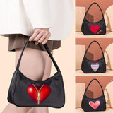 Anime Love Print Organizer Shoulder Bag Women Clutch Tote Wallet