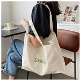 Women's Canvas Tote Bag Large Capacity Handbag Shoulder Shopping Bag