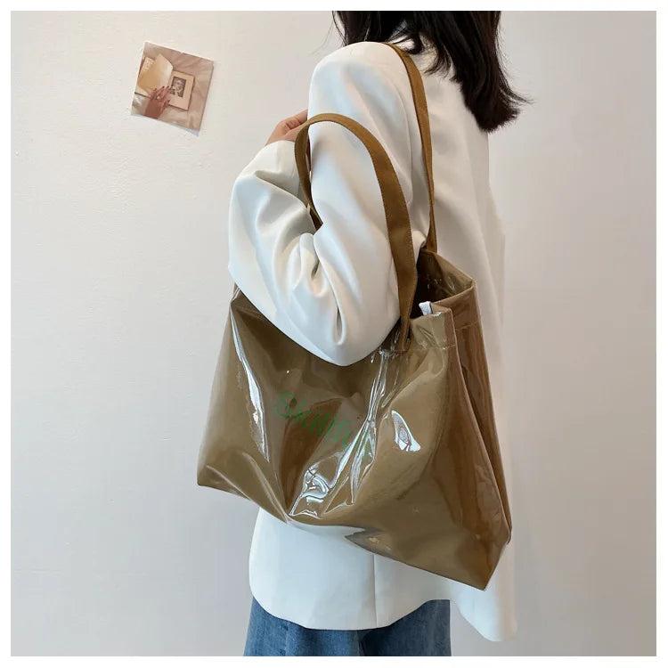 Women's Canvas Tote Bag Large Capacity Handbag Shoulder Shopping Bag