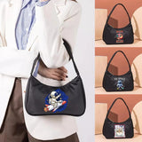Astronaut Print Shoulder Bag Tote & Pouch Set