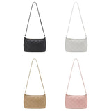 Casual PU Leather Shoulder Handbag with Zipper Messenger Bag