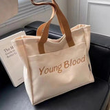 Canvas Shoulder Bag Casual Shopper Tote Female Handbag School Satchel