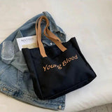 Canvas Shoulder Bag Casual Shopper Tote Female Handbag School Satchel