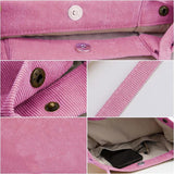 Corduroy Shoulder Bag Reusable Tote Casual Shopping Bags Female Handbag