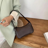 Vintage Shoulder Retro PU Leather Bag with Chain Strap