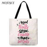 Reusable Shopping Bag Foldable Printing Totes Eco-Friendly Handbag