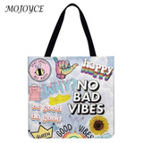 Reusable Shopping Bag Foldable Printing Totes Eco-Friendly Handbag