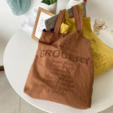 Canvas Shoulder Bag Large Capacity Ladies Tote Handbag