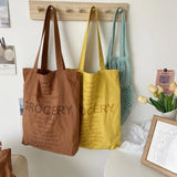 Canvas Shoulder Bag Large Capacity Ladies Tote Handbag