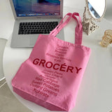 Canvas Shoulder Bag Large Capacity Ladies Tote Handbag