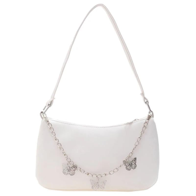Women Butterfly Chain Shoulder Underarm Bags Casual Ladies Purse Handbags