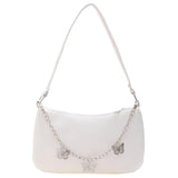 Women Butterfly Chain Shoulder Underarm Bags Casual Ladies Purse Handbags