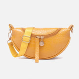 Crocodile Pattern PU Leather Chest Bag for Women