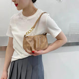 Vintage Chain Shoulder Totes Underarm Bag Lady Travel Handbag