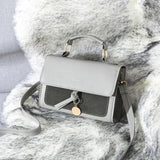 Solid PU Leather Flap Hasp Satchels Crossbody Bag Lady Casual Handbags