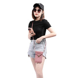 Women's Touch Screen Mobile Wallet Handbag PU Leather Strap Bag