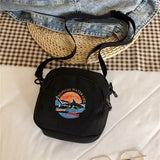 Canvas Shoulder Bag Mini Crossbody Zipper Handbags Cell Phone Bags