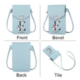 Women Shoulder Bag Touch Screen Cell Phone Purse Leather Crossbody Handba