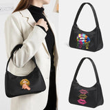 Lips Print Pattern Shopping Tote Women Handbags Shoulder Bag