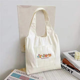 Dog Canvas Vest Shopping Bags Ladies Shoulder Bag Student Schoolbag