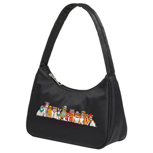 Dog Print Underarm Shoulder Bags Square Handbag