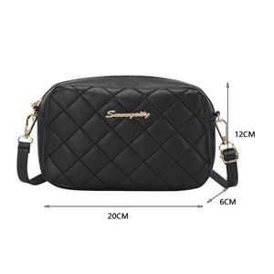 Solid Crossbody Bag Women Lattice Handbag Small Purse for Travel