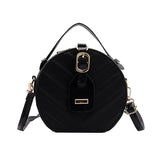 Western Style Leaf Pattern Women's Disc Bag Hard Cake Handbag