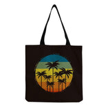 Coconut Tree Printed Beach Tote Bag for Women