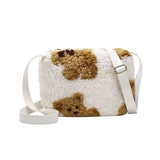 Small Plush Winter Satchel Shoulder Bag