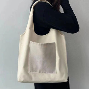 Canvas Vest Bag Tote Bag Women Shoulder Bag Letter Pattern Handbag