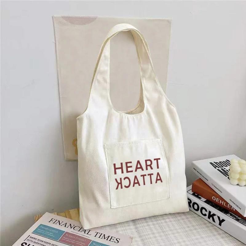 Canvas Vest Bag Tote Bag Women Shoulder Bag Letter Pattern Handbag