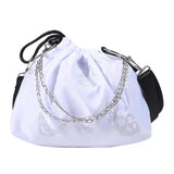 Luminous Butterfly Messenger Bag Women Drawstring Chain Shoulder Pouch
