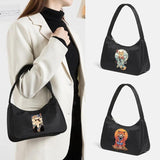Cat Pattern Nylon Handbag Women Casual Shoulder Bags