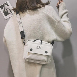 Canvas Crossbody Bag Women Casual Shoulder Messenger Bag