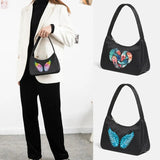 Feather Print Underarm Shoulder Bags Women Harajuku Tote Bag