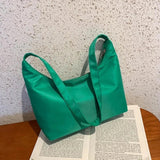 Solid Small Messenger Bag for Women Casual Nylon Shoulder Bags