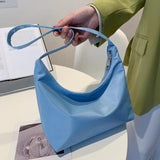 Solid Small Messenger Bag for Women Casual Nylon Shoulder Bags