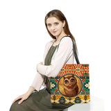 Eco-Friendly Owl Print Customizable Handbag Tote Bag