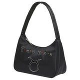 Constellation Print Shoulder Bag Women Zipper Purse Handbag
